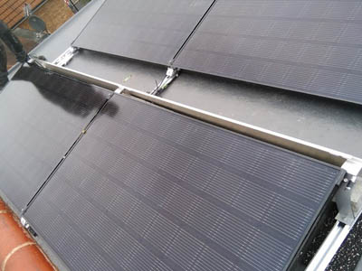 Solar PV on flat roof