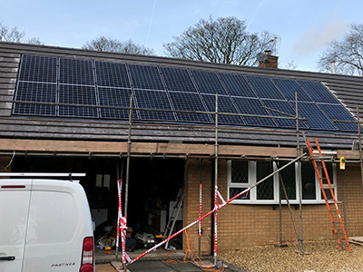 Sunpower in-roof installation