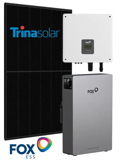 Trina panels and a Fox Hybrid Battery
