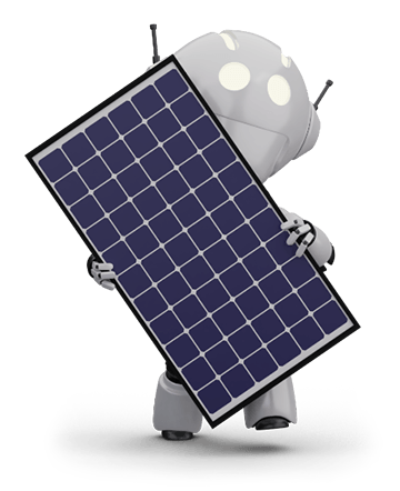 Robot carrying Solar panel